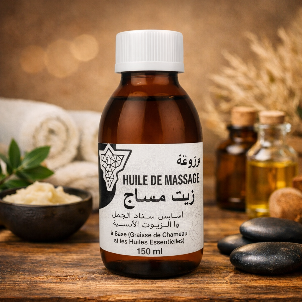 Huile de Massage Marzouga 150ml à la Graisse de Chameau